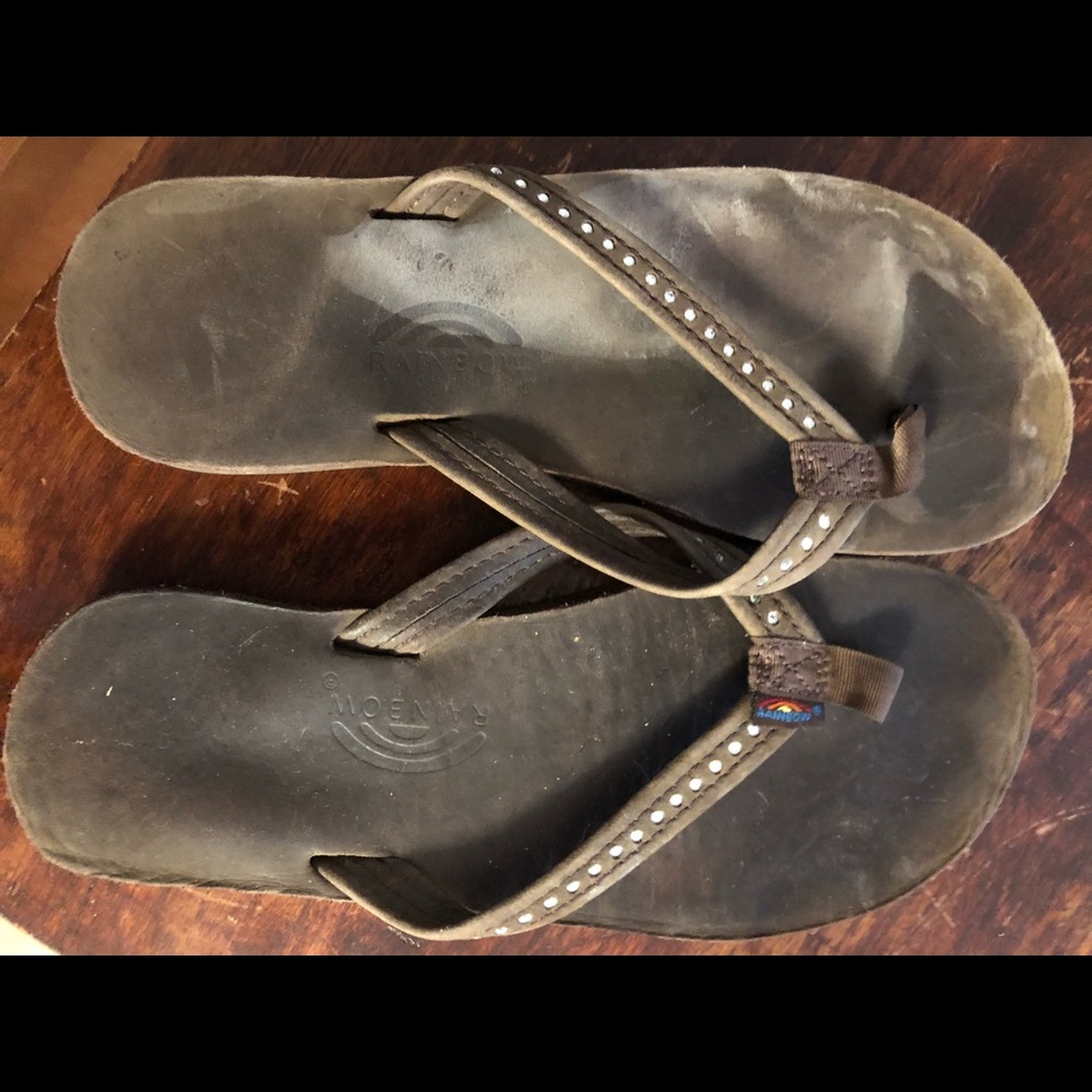 Girls rainbow flops